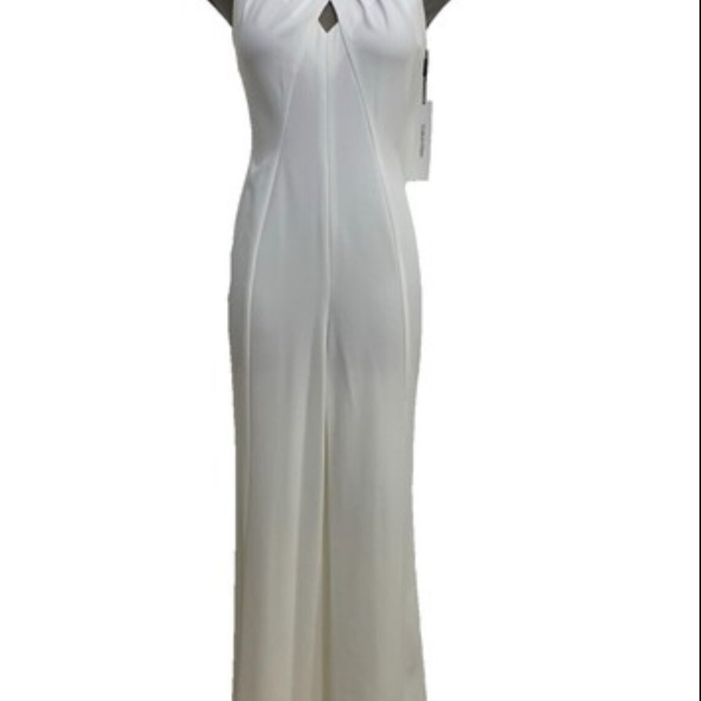 Calvin Klein White Dressy Jumpsuit
